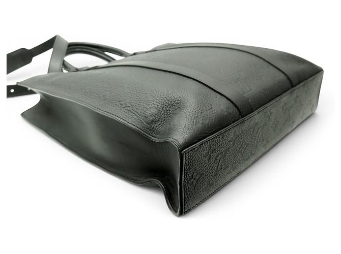 BORSA LOUIS VUITTON CABA PLAT M21866 PELLE TAURILLON EMBOSSED MONOGRAM Nero - vista 3