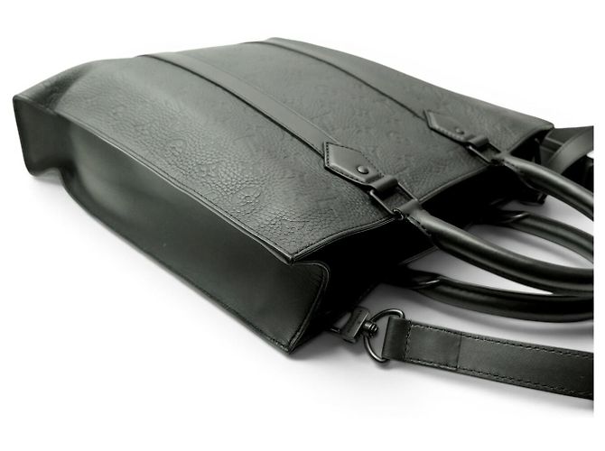 BORSA LOUIS VUITTON CABA PLAT M21866 PELLE TAURILLON EMBOSSED MONOGRAM Nero - vista 4
