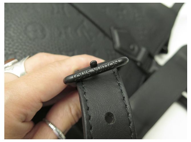 BORSA LOUIS VUITTON CABA PLAT M21866 PELLE TAURILLON EMBOSSED MONOGRAM Nero - vista 6