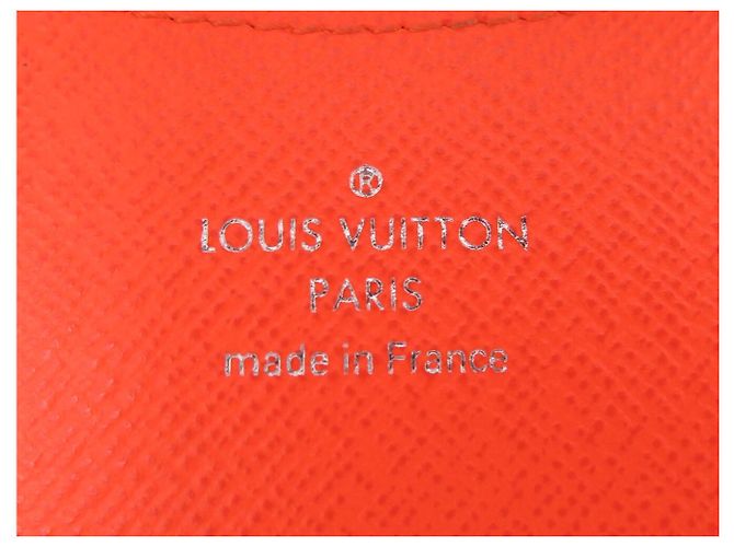 LOUIS VUITTON DAMIER EBENE TASCHENORGANIZER KARTENHALTER ORANGE - Ansicht 7