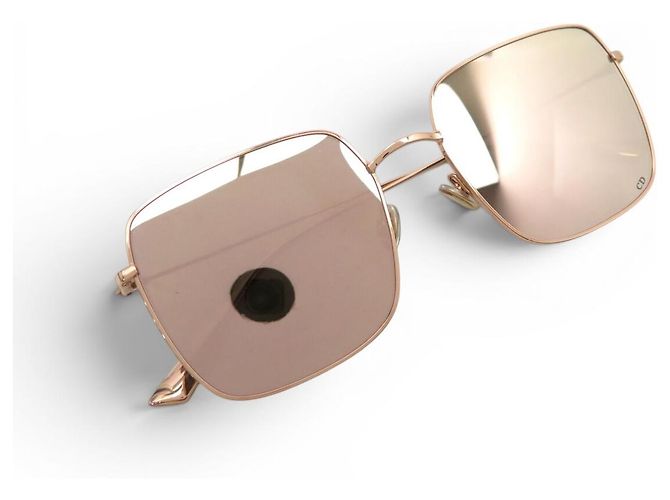 NUOVI OCCHIALI DA SOLE DIOR STELLAIRE METALLO ORO ROSA D'oro - vista 5