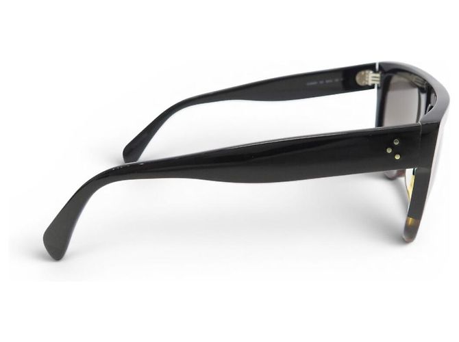 Céline NUEVAS GAFAS DE SOL CELINE SHADOW HORN TORTOISE BLACK CL40001 BLACK SUNGLASSES Negro - vista 4