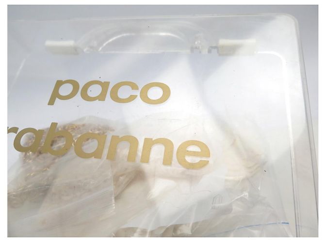 VINTAGE PACO RABANNE IRISIERENDES SEQUIN BRAUTKLEID SET Roh - Ansicht 8