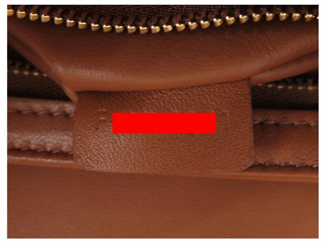 Céline BORSA CELINE TRIOMPHE CANVAS MARRONE TEEN IN PELLE DI VITELLO 188882BZ4.04LU - vista 13