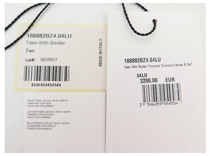 Céline BORSA CELINE TRIOMPHE CANVAS MARRONE TEEN IN PELLE DI VITELLO 188882BZ4.04LU - vista 19