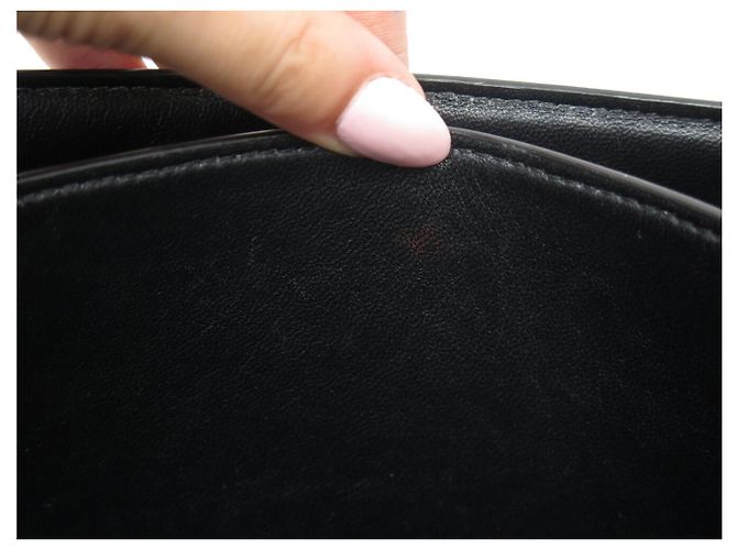 Céline BORSA CELINE CLASSIC MEDIUM IN PELLE BOX NERA A SPALLA Nero - vista 10