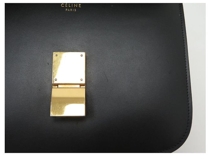 Céline BORSA CELINE CLASSIC MEDIUM IN PELLE BOX NERA A SPALLA Nero - vista 12