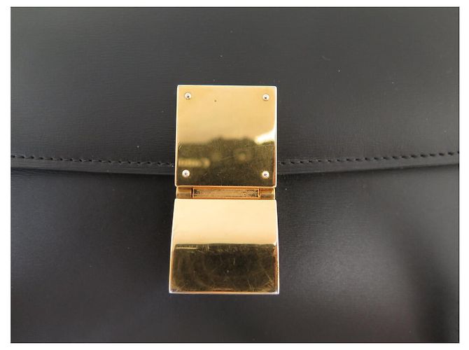 Céline BORSA CELINE CLASSIC MEDIUM IN PELLE BOX NERA A SPALLA Nero - vista 3