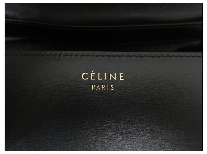 Céline BORSA CELINE CLASSIC MEDIUM IN PELLE BOX NERA A SPALLA Nero - vista 5