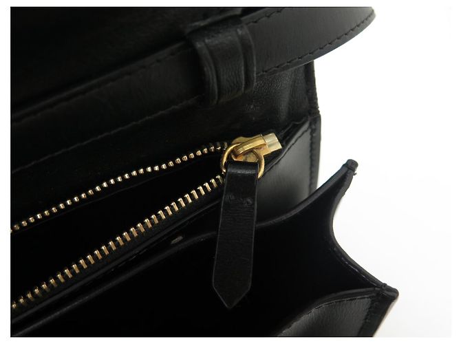 Céline BORSA CELINE CLASSIC MEDIUM IN PELLE BOX NERA A SPALLA Nero - vista 8