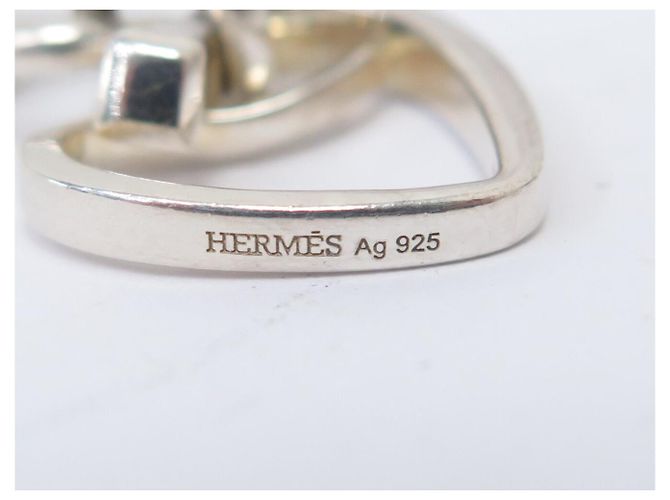 Hermès COLLANA VINTAGE HERMES COEUR AMULETTE IN ARGENTO STERLING 925 10GR SILVER NECKLACE - vista 7