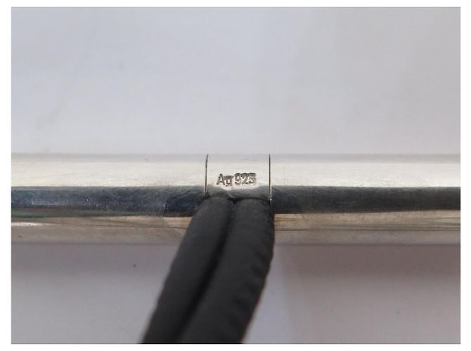 Hermès COLLAR HERMES SKIPPER NOIR PLATA 925 MACIZA BRAZALETE DOBLE VUELTA Negro - vista 9