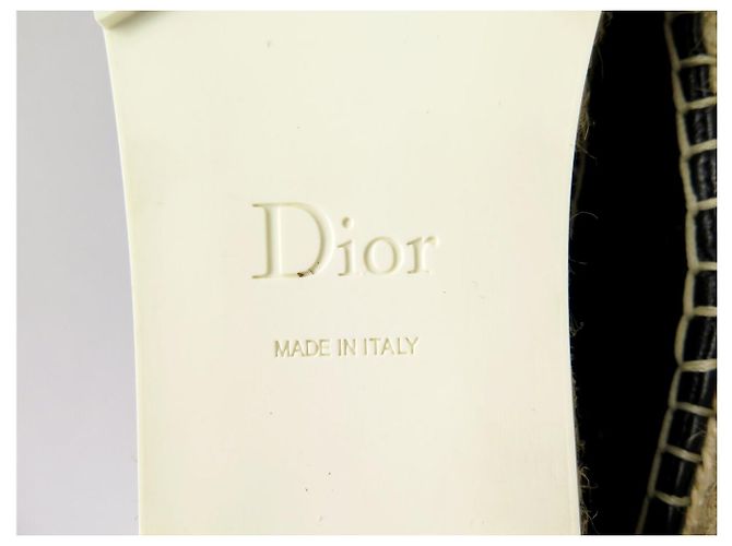 NUOVE SCARPE DIOR ESPADRILLES PRAIRIE 36.5 IT 37 37.5 FR DENIM Blu navy - vista 7
