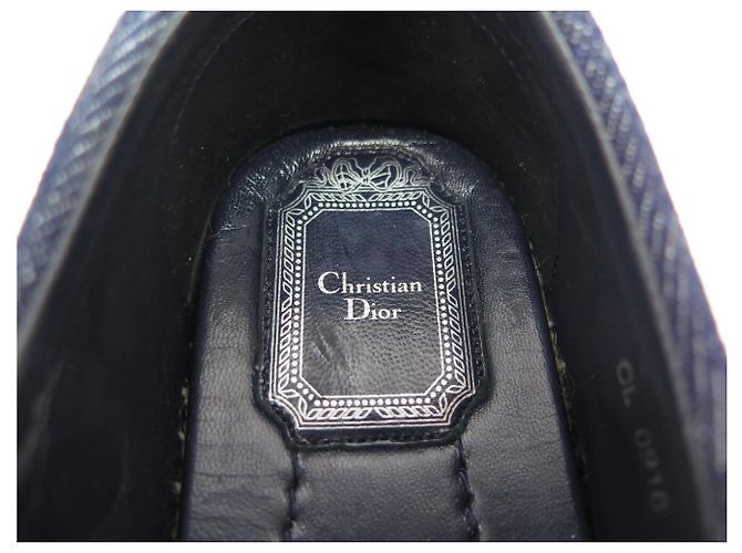 NUOVE SCARPE DIOR ESPADRILLES PRAIRIE 36.5 IT 37 37.5 FR DENIM Blu navy - vista 9
