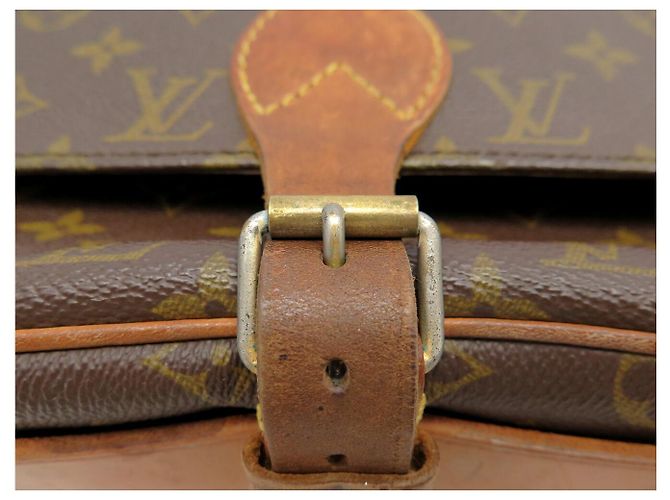VINTAGE LOUIS VUITTON CARTOUCHIERE MM MONOGRAM CANVAS M51253 TASCHE Braun - Ansicht 13