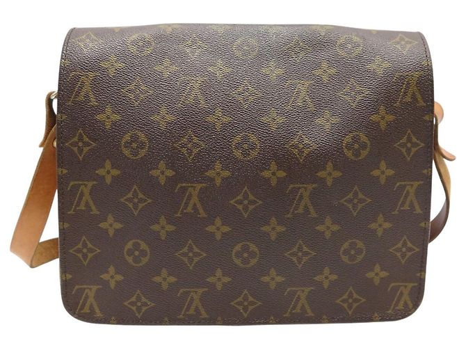 VINTAGE LOUIS VUITTON CARTOUCHIERE MM MONOGRAM CANVAS M51253 TASCHE Braun - Ansicht 2