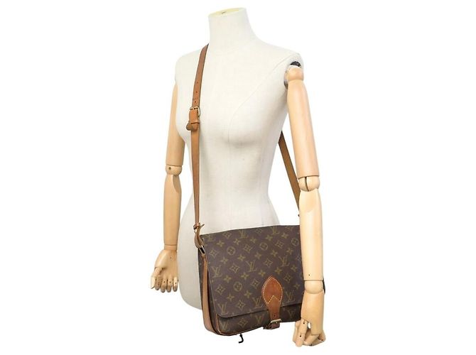 VINTAGE LOUIS VUITTON CARTOUCHIERE MM MONOGRAM CANVAS M51253 TASCHE Braun - Ansicht 5