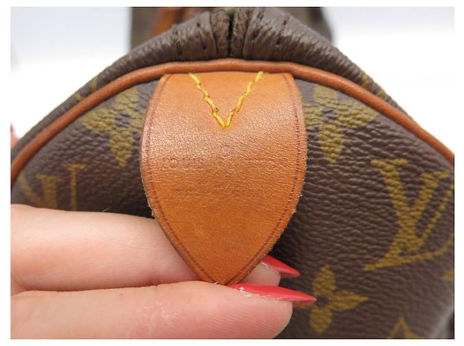 BORSA LOUIS VUITTON SPEEDY 40 M41522 IN TELA MONOGRAM Marrone - vista 15