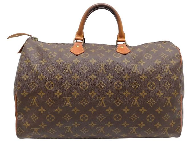 BORSA LOUIS VUITTON SPEEDY 40 M41522 IN TELA MONOGRAM Marrone - vista 2