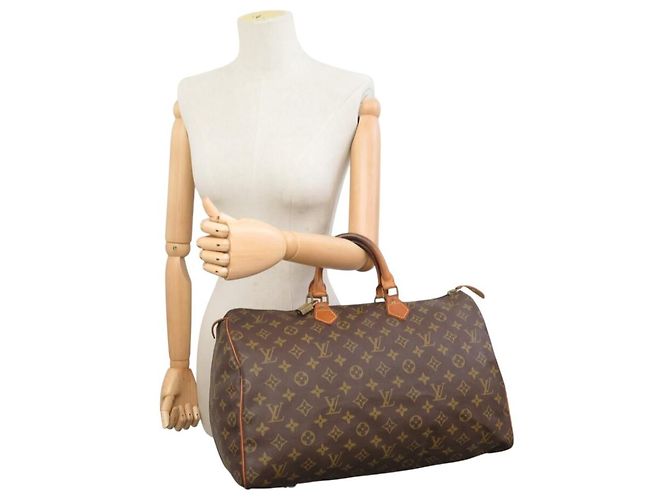 BORSA LOUIS VUITTON SPEEDY 40 M41522 IN TELA MONOGRAM Marrone - vista 5
