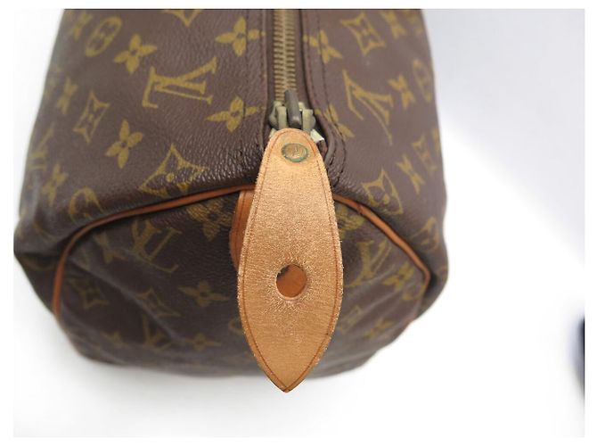 BORSA LOUIS VUITTON SPEEDY 40 M41522 IN TELA MONOGRAM Marrone - vista 7