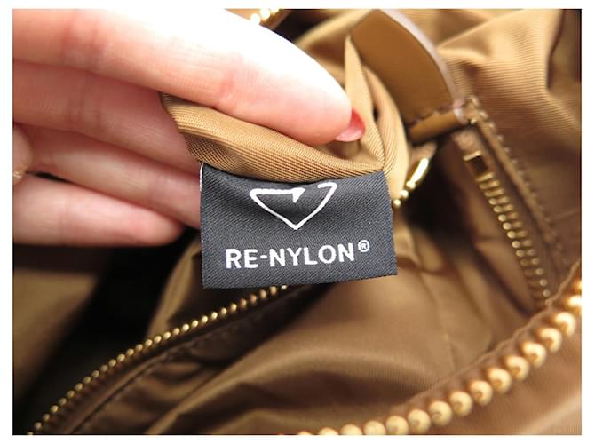 NUOVA BORSA A SPALLA PRADA EXPLORE 1BC264 RE-NYLON Marrone - vista 14