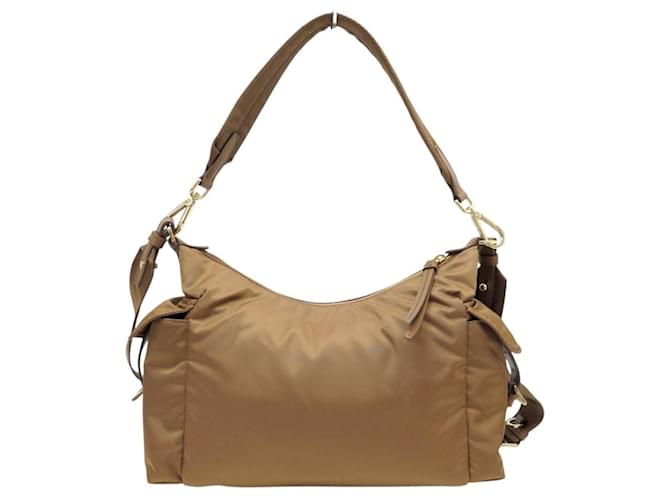 NUOVA BORSA A SPALLA PRADA EXPLORE 1BC264 RE-NYLON Marrone - vista 2