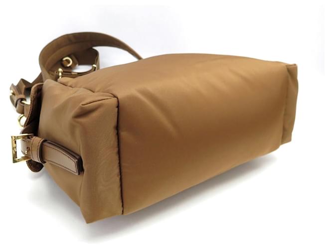 NUOVA BORSA A SPALLA PRADA EXPLORE 1BC264 RE-NYLON Marrone - vista 3