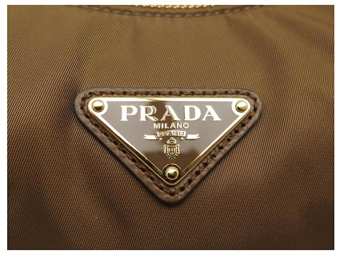 NUOVA BORSA A SPALLA PRADA EXPLORE 1BC264 RE-NYLON Marrone - vista 7