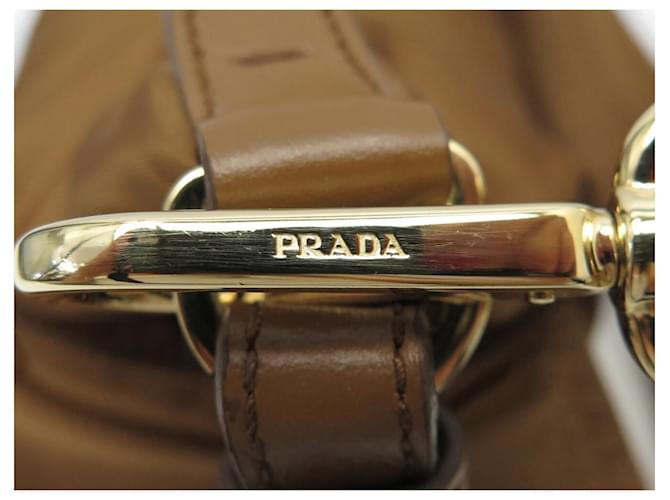 NUOVA BORSA A SPALLA PRADA EXPLORE 1BC264 RE-NYLON Marrone - vista 8