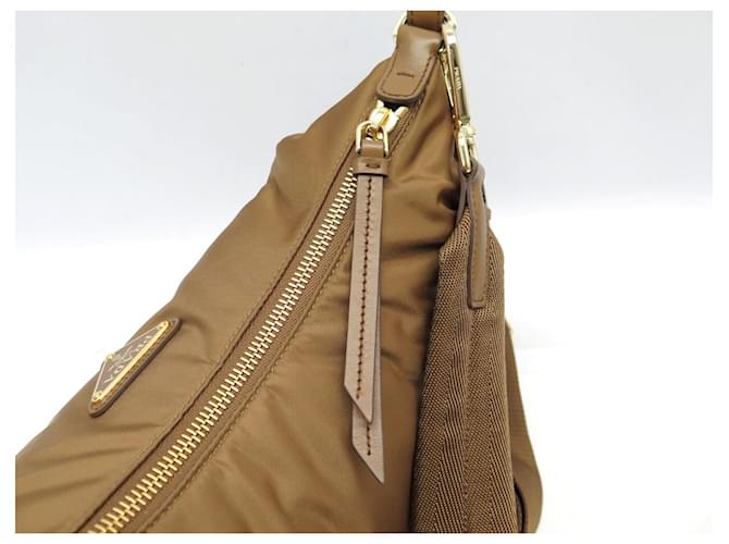 NUOVA BORSA A SPALLA PRADA EXPLORE 1BC264 RE-NYLON Marrone - vista 9