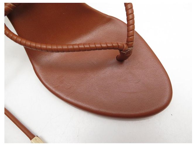 SANDALI CON TACCO GIVENCHY A CIABATTA CON STRAP IN PELLE MARRONE MULES 40 BROWN HEELS - vista 10