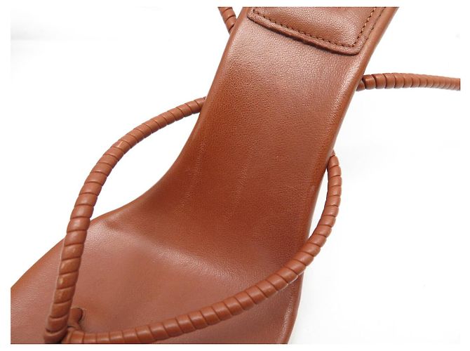 SANDALI CON TACCO GIVENCHY A CIABATTA CON STRAP IN PELLE MARRONE MULES 40 BROWN HEELS - vista 11