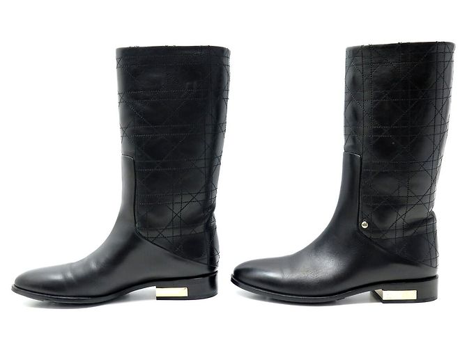 NUEVAS BOTAS CHRISTIAN DIOR BOTTES EVASION 35 CUERO CANNAGE KCH255CAN - vista 2