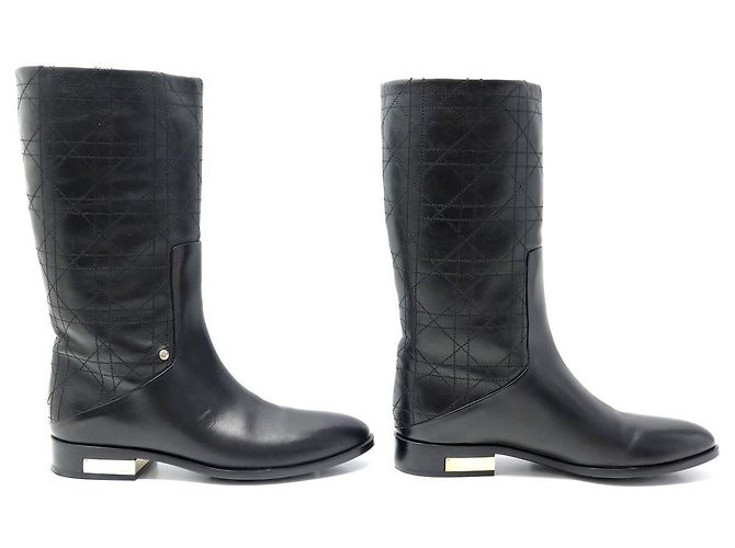 NUEVAS BOTAS CHRISTIAN DIOR BOTTES EVASION 35 CUERO CANNAGE KCH255CAN - vista 3