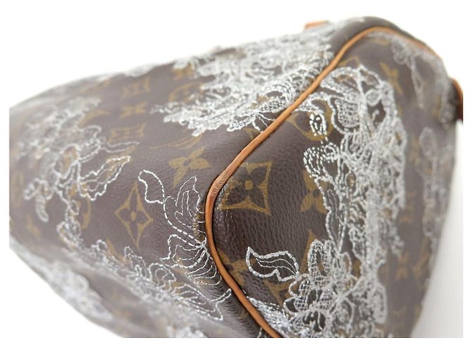 BORSA LOUIS VUITTON SPEEDY 30 MONOGRAM DENTELLE M95398 EDIZIONE LIMITATA Marrone - vista 16
