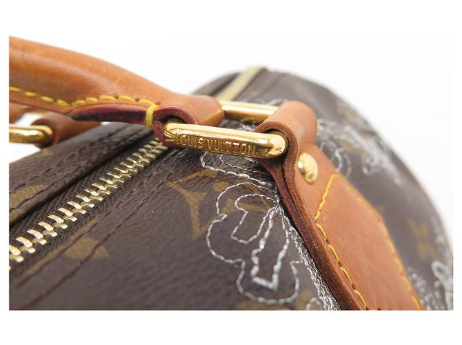 BORSA LOUIS VUITTON SPEEDY 30 MONOGRAM DENTELLE M95398 EDIZIONE LIMITATA Marrone - vista 5