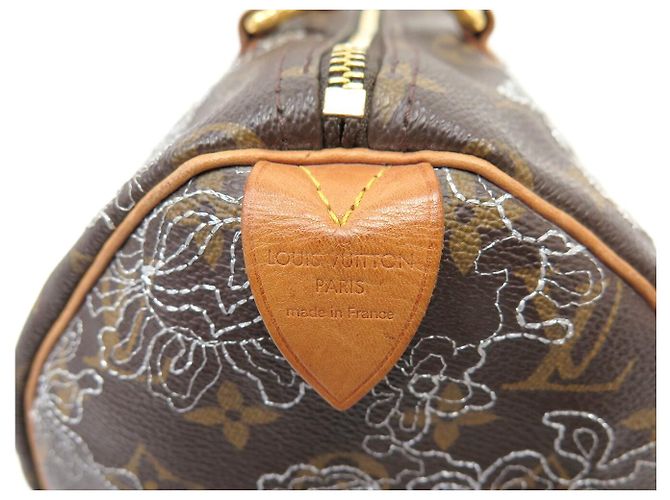 BORSA LOUIS VUITTON SPEEDY 30 MONOGRAM DENTELLE M95398 EDIZIONE LIMITATA Marrone - vista 6
