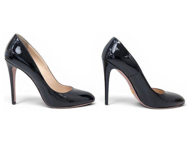 PRADA Pumps 39 Schwarzes Lackleder Schuhe - Ansicht 3