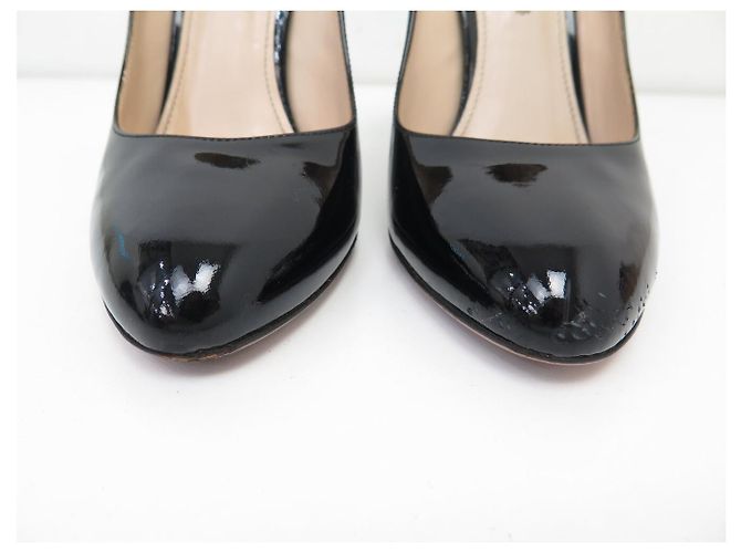 PRADA Pumps 39 Schwarzes Lackleder Schuhe - Ansicht 4