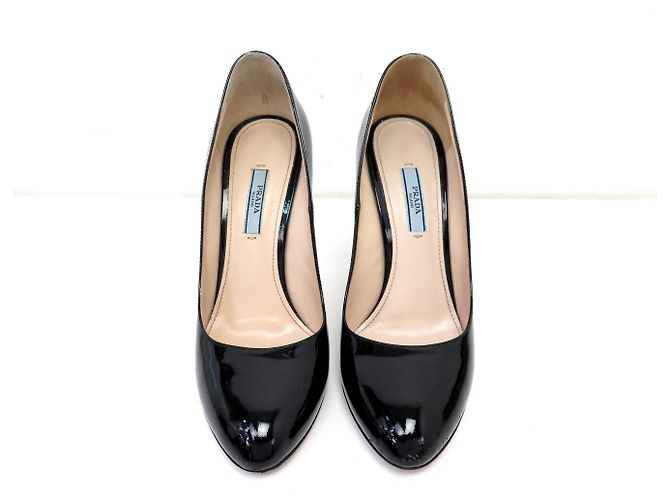 PRADA Pumps 39 Schwarzes Lackleder Schuhe - Ansicht 8