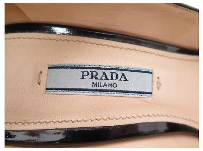 PRADA Pumps 39 Schwarzes Lackleder Schuhe - Ansicht 9
