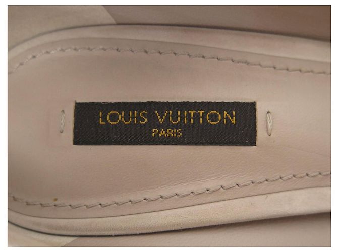 NEUE LOUIS VUITTON EYELINE OPEN TOE PUMP 39 WILDLEDER-PUMPS SCHUHE Grau - Ansicht 8