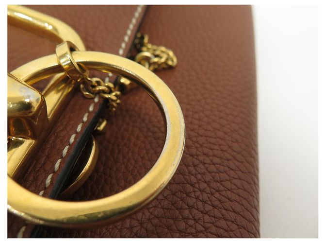 BORSA A SPALLA VALENTINO VSRING IN PELLE GRANULATA Marrone - vista 17