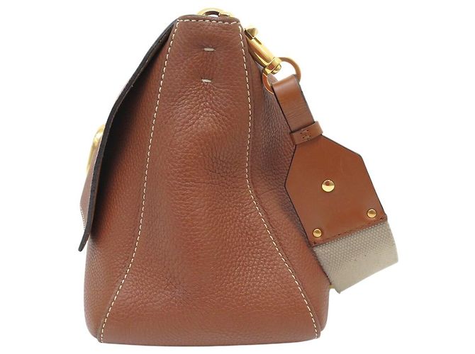 BORSA A SPALLA VALENTINO VSRING IN PELLE GRANULATA Marrone - vista 4