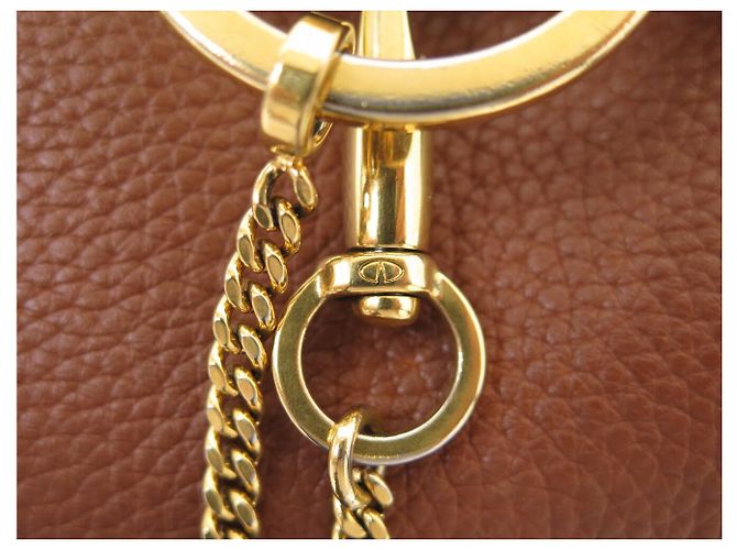 BORSA A SPALLA VALENTINO VSRING IN PELLE GRANULATA Marrone - vista 9