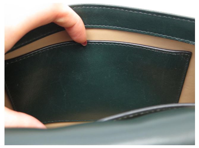 BORSA A MANO GIVENCHY 4G MEDIUM BB50JB179_311 PELLE VERDE E TELA TRACCOLLA A SPALLA - vista 12