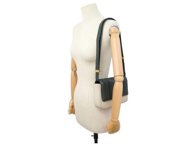 BORSA A MANO GIVENCHY 4G MEDIUM BB50JB179_311 PELLE VERDE E TELA TRACCOLLA A SPALLA - vista 15