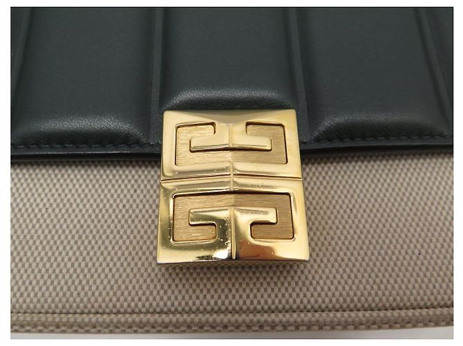 BORSA A MANO GIVENCHY 4G MEDIUM BB50JB179_311 PELLE VERDE E TELA TRACCOLLA A SPALLA - vista 5