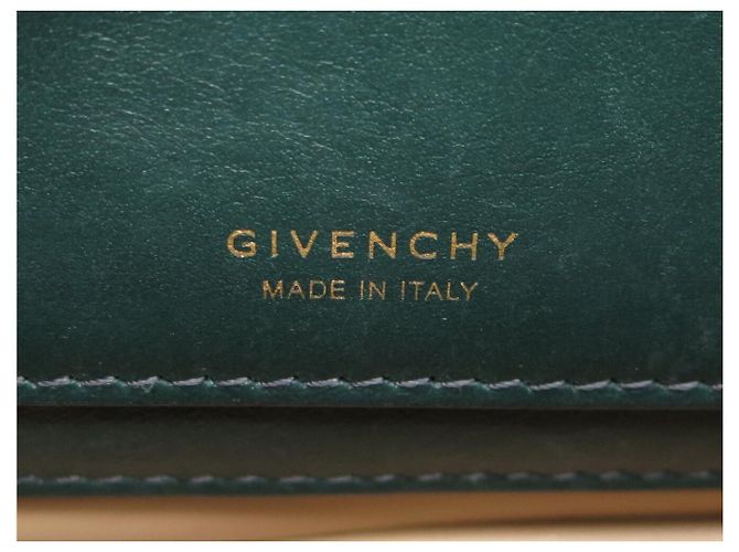 BORSA A MANO GIVENCHY 4G MEDIUM BB50JB179_311 PELLE VERDE E TELA TRACCOLLA A SPALLA - vista 9